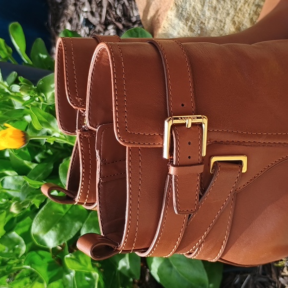 Lauren Ralph Lauren Madisyn Brown Leather Ankle Boots Women's Size 8 - Picture 5 of 9